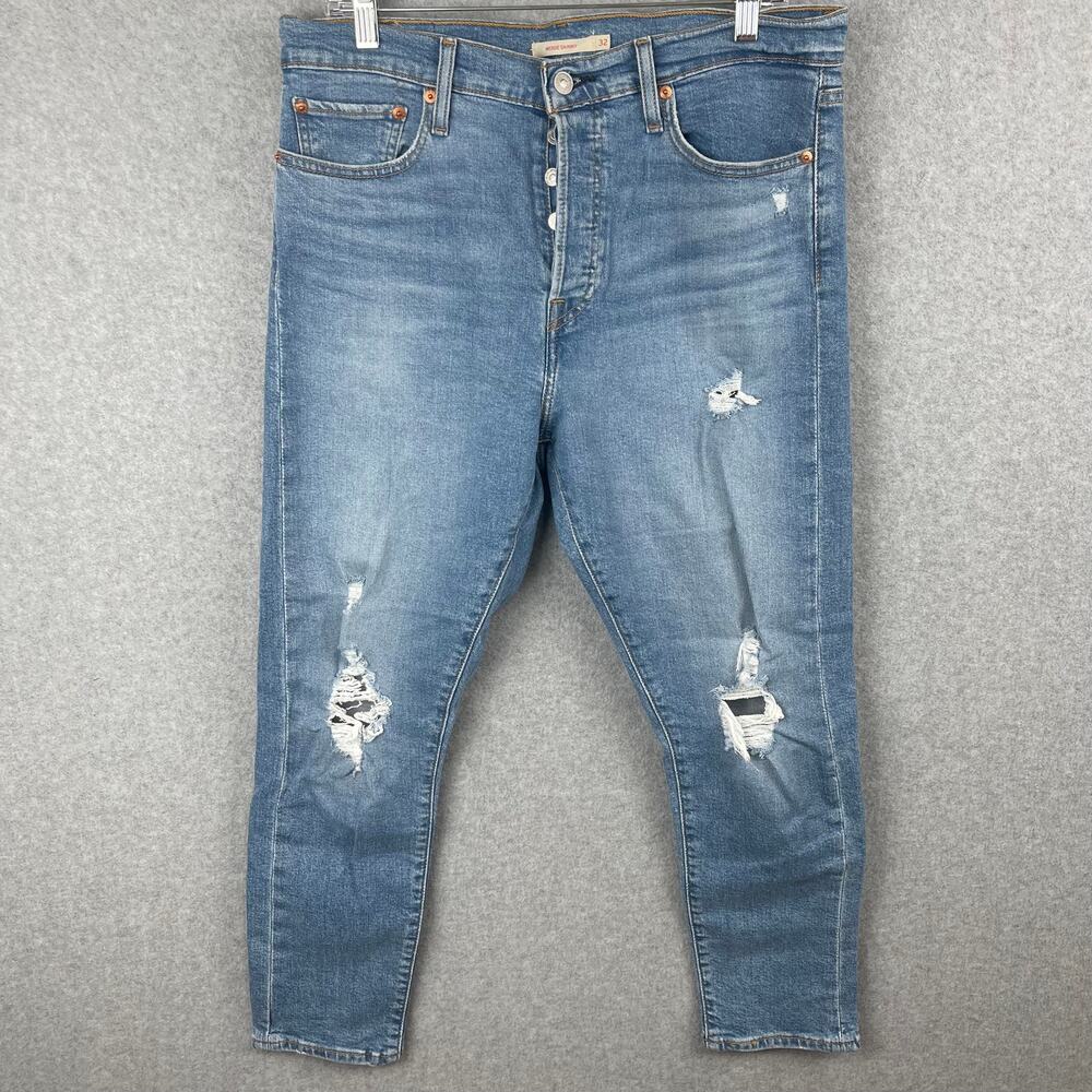 Levi's Wedge Skinny Women's High Rise Button Fly Rigid Denim Jeans 32